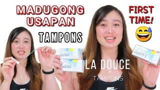 MY TAMPON EXPERIENCE First Time Ko Ladouce Tampons Review [upl. by Sherie150]