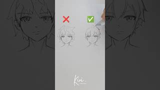 How to draw anime boy hair for beginners DONT and DO howtodrawanime [upl. by Aitsirk757]