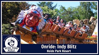 Onride quotIndy Blitzquot im Heide Park Resort 2017 [upl. by Aidnic]