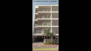 For RentIndependent Builder FLOOR in DLF Garden City Floors Sec91 amp 92 Gurugram Call  9910840787 [upl. by Nerek999]