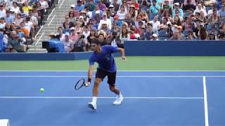 Federer Volley Slow Motion 2018 HD [upl. by Einnus]