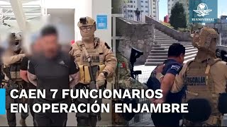 Van 7 detenidos por “operación enjambre” contra funcionarios municipales en Edomex [upl. by Lodhia]