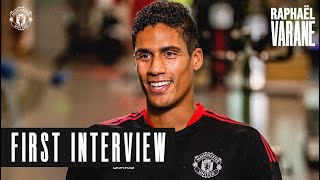 quotIll do everything possible to win trophiesquot  Raphael Varanes first Manchester United Interview [upl. by Steven]