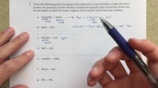 Predicting Products of AcidBase Reactions [upl. by Ednil]