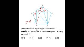 ENDEMİK TG GEOMETRİ 1 SORU 1 NET geometry yks2025 yks matematik tyt kpss maths [upl. by Gessner]