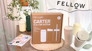 แก้วเก็บความเย็น Fellow Carter 3in1 Sip System fellow tumbler [upl. by Ahsenev]