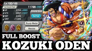 KOZUKI ODEN FULL BOOST  ONE PIECE BOUNTY RUSH  OPBR [upl. by Marielle]