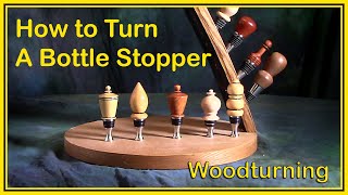 How to Turn A Bottle Stopper That Sells By Deans Woodworking woodturning [upl. by Noemi545]