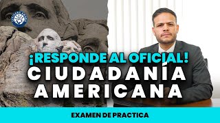 Responde al oficial  Ciudadanía americana 2024 [upl. by Aihseyn]