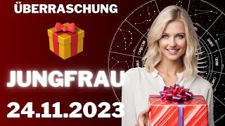 JUNGFRAU ♍️🎁 EINE UNERWARTETE ÜBERRASCHUNG 🤩 Horoskop  24November 2023 jungfrau tarot [upl. by Koo]