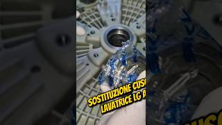 Sostituzione cuscinetti lavatrice LG ASMR homemade perte faidate asmr 5minutecrafts bricolage [upl. by Schargel]