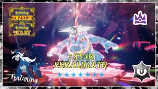 Hisuan Samurott  SOLO 7 Star Feraligatr Tera Raid in Pokemon Scarlet Violet [upl. by Drexler]