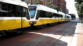 DART Train Downtown Dallas [upl. by Aicelet]