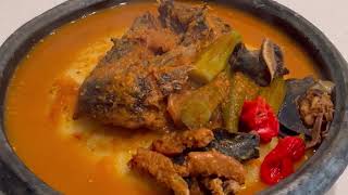 How to make fish light soup Authentic Ghana Adwene Nkwan amp Fufu [upl. by Clayborn608]