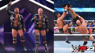 WWE 2K23 The Revival FTR Tag Entrance Finisher amp Victory Motion with theme song [upl. by Llertnom]