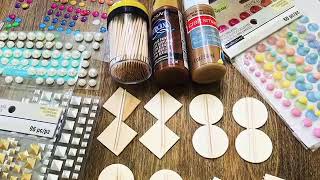 DIY Using toothpicks to make Earrings [upl. by Neelhtakyram]