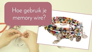 Sieraden maken met Kralenwinkel Online wikkelarmband met bedeltjes op memorywire [upl. by Yde]