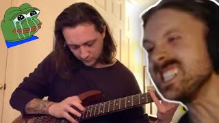 Forsen Reacts  ERRAs Jesse Cash Plays His Favorite Guitar Riffs [upl. by Ennirroc]