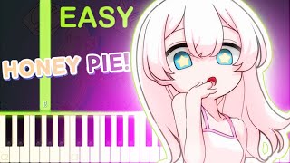 JAWNY  Honeypie  EASY Piano Tutorial [upl. by Luigi586]