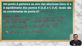 EXERCÍCIOS SOBRE PONTOS EQUIDISTANTES [upl. by Echikson]