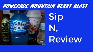 POWERADE Mountain Berry Blast Sip N Review [upl. by Neeliak]