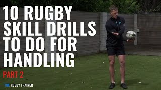 How to improve your Rugby Skills 10 Rugby Skill Drills to improve your Handling [upl. by Nytsirk]