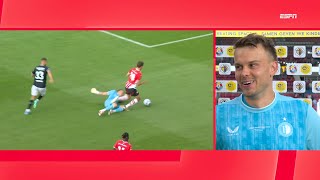 Wellenreuther over mogelijk penalty Ik raakte hem wel een beetje  PSV 44 Feyenoord  psvfey [upl. by Glick433]