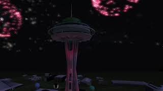 Happy New Year  Welcoming 2024 at the Virtual Seattle Space Needle [upl. by Gay70]