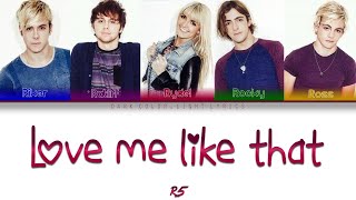 R5 Love Me Like That Lyrics Color Coded ENGESP [upl. by Edmund59]