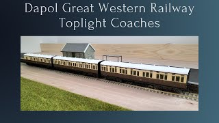 At A Closer Look The Dapol GWR Toplight Coaches [upl. by Hplodnar]