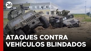 Ataques contra vehículos blindados rusos [upl. by Mollie]