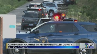 Community gathers to remember fallen deputy [upl. by Yoshio266]