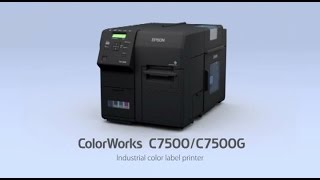 Epson ColorWorks C7500 Inkjet Label Printer [upl. by Tima663]