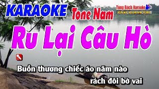 Ru Lại Câu Hò  Tone Nam   Karaoke Nhạc Sống Tùng Bách [upl. by Matta900]