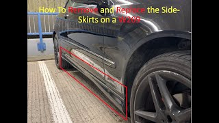 HOW TO REPLACE THE SIDE SKIRTS ON A W209 [upl. by Odille]