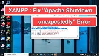 XAMPP  Fix quotApache Shutdown unexpectedlyquot Error [upl. by Waldack]