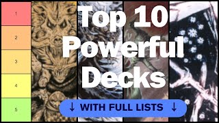 Top 10 Most Powerful Commander Decks I built this year [upl. by Rolanda]