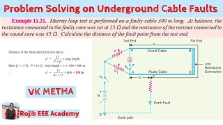 Problem Solving on Underground Cable Faults  Murray Loop Test  Power System Analysis [upl. by Mundy]