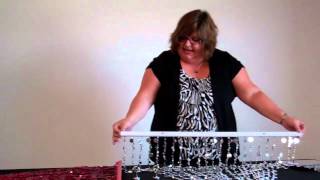 How To Hang a Beaded Curtain  ShopWildThings Video Time With Tina [upl. by Cristi]