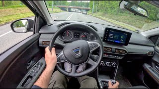 Dacia Sandero Stepway 10 TCe 90HP 0100 POV Test Drive 1699 Joe Black [upl. by Ambur]