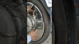 remove tires 7010017 shorts motorcycle howto [upl. by Rubi]