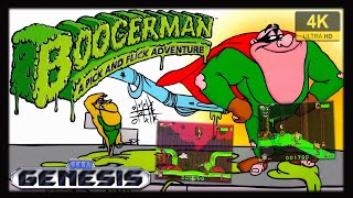 Boogerman A Pick and Flick Adventure  4K60ᶠᵖˢ  Longplay SEGA Genesis [upl. by Intirb557]