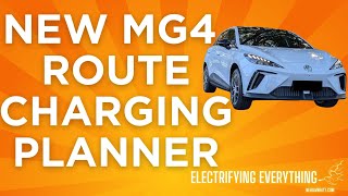 MG4 Australia New EV Route Planner software [upl. by Epolenep294]