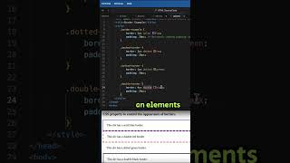 HTML Coding QampA 40 Which CSS property is used to control the appearance of borders css htmlcss [upl. by Aiclid]