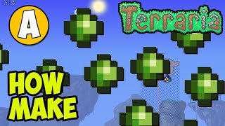 Terraria how to get CHLOROPHYTE BULLET EASY  Terraria 1449 Chlorophyte Bullet [upl. by Ahsinelg]