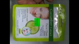 REVIEW CALA Brightening Cucumber Extract Facial Mask [upl. by Waneta]