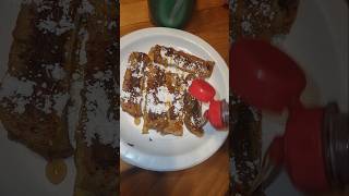 Nutella french toast sticks are an easy treat🤤 paperplatesss777 vegetarian breakfastidea yummy [upl. by Ocimad]