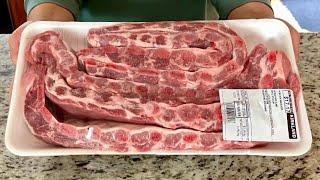 Costco Pork Side Ribs  Costco2024  Pork Side Ribs  Costco Meat Recipes  ASMR cooking [upl. by Aniela840]