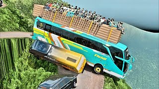 Bus Driver Encounters the Worlds Most DANGEROUS Road Eps014  Euro Truck Simulator 2  Dangerous [upl. by Cesaria]