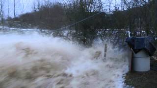 Wave overtopping tests at Nijmegen [upl. by Plantagenet866]